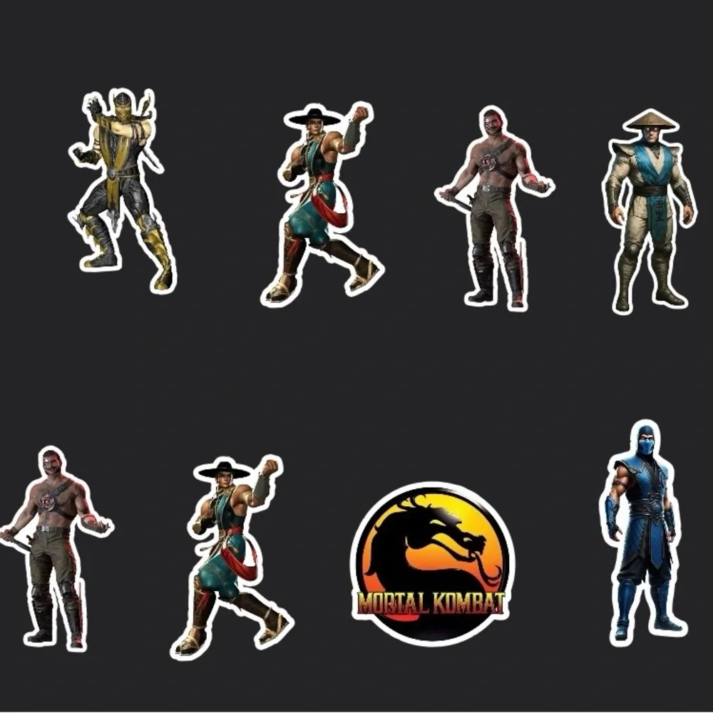 Karate mortal kombat Party Cupcake Toppers